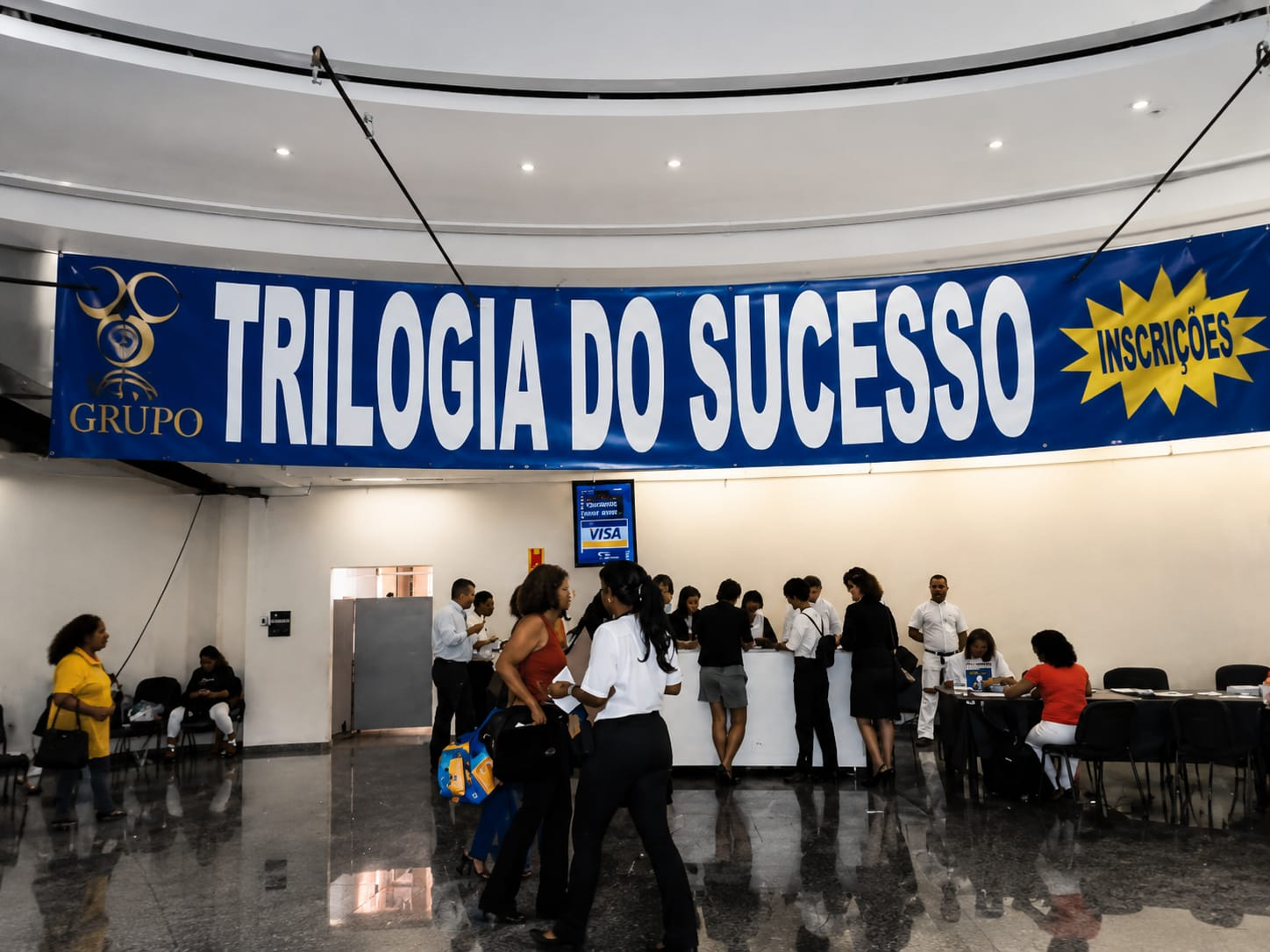 Recepção de um evento Trilogia do Sucesso