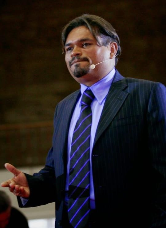 Walter Sandro durante uma palestra